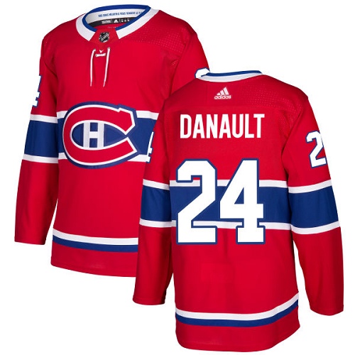 Adidas Men Montreal Canadiens #24 Phillip Danault Red Home Authentic Stitched NHL Jersey->montreal canadiens->NHL Jersey